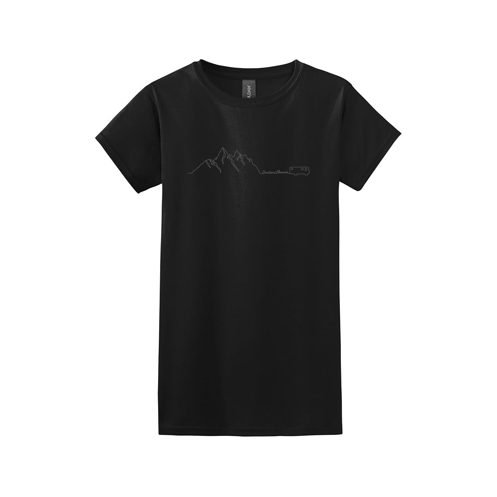 Mountains Ladies Cut Softstyle T-Shirt